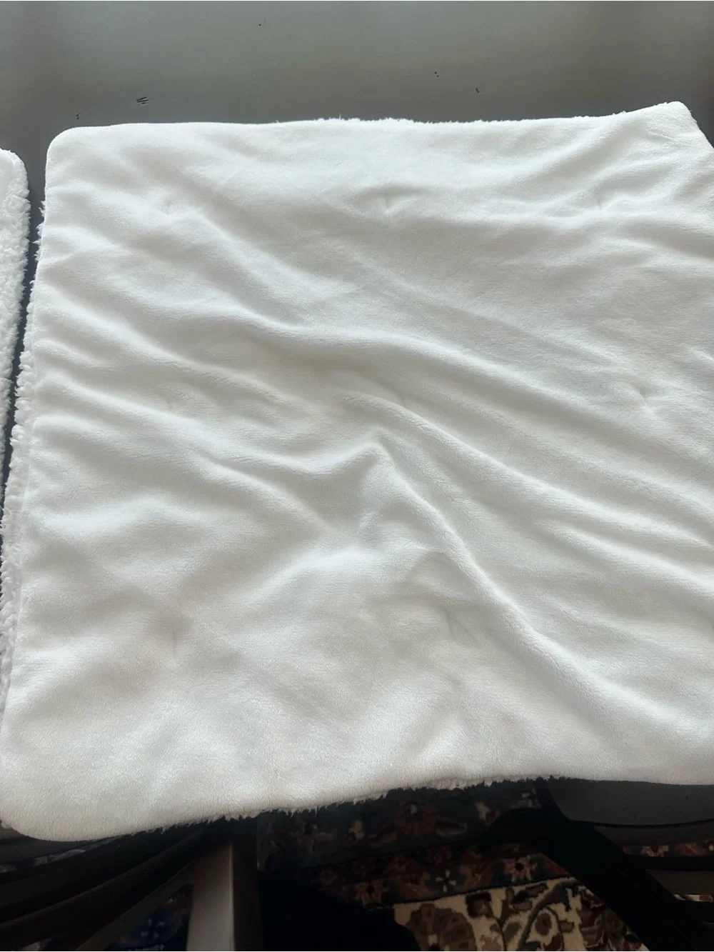 Pottery Barn sherpa Euro shams (2) 26 x 26